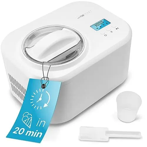 Produktbild: Clatronic® Eismaschine und Joghurtbereiter | Eis in 20 min. | für bis zu 1000ml | Eismaschine mit Kompressor | für Eis & Frozen Joghurt | Inkl. Rezeptvorschläge, Spachtel und Messbecher | ICM 3799