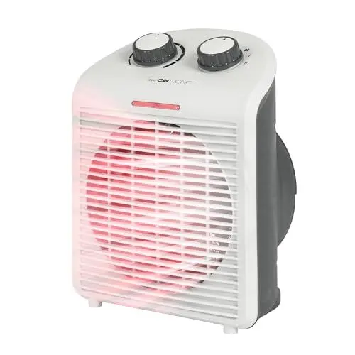Produktbild: Clatronic® mobiler & kompakter Heizlüfter | Heizlüfter 2000W & 1000W | Heizkörper mit Ventilatorfunktion | Heizlüfter klein mit Kontrollleuchte & Überhitzungsschutz | HL 3761