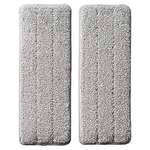 Produktbild: CleanAid Formosa 2 Bodenwischer Ersatzbezüge - Wischmopp Set mit Eimer, Flachwischer, Extra Langer 155 cm Edelstahl Stiel, 2 Mikrofaser Wischbezüge - (Ersatzbezug)