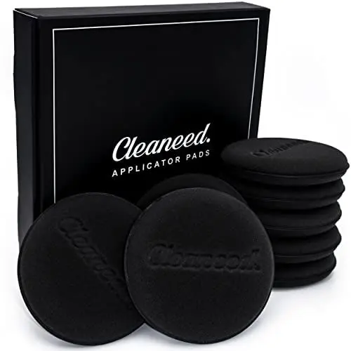 Produktbild: Cleaneed PREMIUM Applikator Pads (8 STÜCK) – Extra weich und Oberflächenschonend– Universal Einsatzbar, Ideal zur Auto Politur und Wachs, Lederpflege, Innenraum Schwamm, Polierpad, Applikationsschwamm