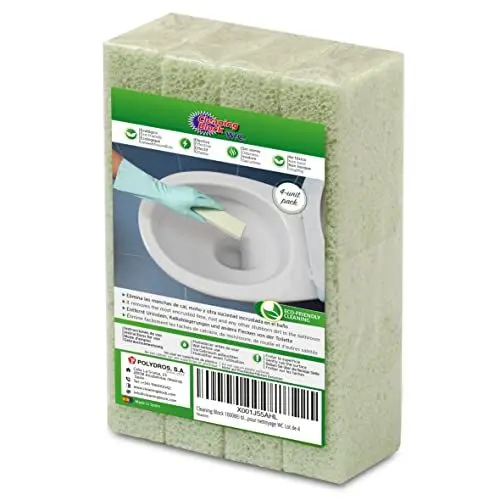 Produktbild: Cleaning Block WC - Toilette reiniger - Urinsteinentferner Set – 4er Pack Anti-Kalk Stäbe für WC, Waschbecken und Dusche – Effektive Entfernung von Kalk, Urinstein und Schmutz