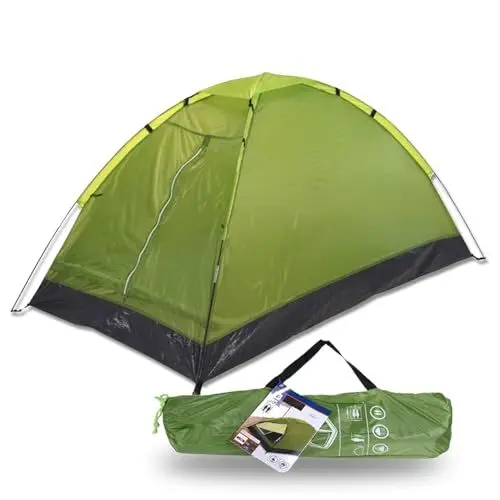 Produktbild: Cleanlevel Zelt 1 Person | 1 Mann Zelt für Festival- und Camping Ultraleicht 1,2kg | Wasserabweisend | Einmannzelt inkl. Tragetasche