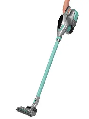 Produktbild: CLEANmaxx Akku-Zyklon-Staubsauger beutellos mit Akku | 2-in-1 Handstaubsauger, mit verschiedenen Düsen, Ideal für Tierhaare | Inkl. Wandhalterung mit integrierter Ladestation, 150 Watt (Türkis/Grau)