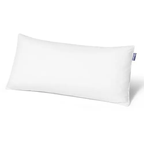 Produktbild: Clemens Daunenkissen 40x80 cm (1800g) Waschbar - Hochwertige Europäische Federn 85% & Daunen 15% Made in Germany, Beliebtes Kopfkissen bei Rücken- & Seitenschläfern - Daunenfederkissen Stabilisierend