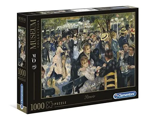 Produktbild: Clementoni 31412 Renoir – Tanz im Moulin de la Galette – Puzzle 1000 Teile, Museum Collection, Geschicklichkeitsspiel für die ganze Familie, Erwachsenenpuzzle ab 14 Jahren