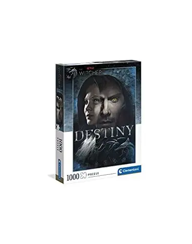 Produktbild: Clementoni 39591 The Witcher – Puzzle 1000 Teile ab 9 Jahren, buntes Erwachsenenpuzzle mit kräftigen Farben, Geschicklichkeitsspiel für die ganze Familie, schöne Geschenkidee