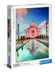 Produktbild: Clementoni 31818 Taj Mahal – Puzzle 1500 Teile ab 9 Jahren, buntes Erwachsenenpuzzle mit kräftigen Farben, Geschicklichkeitsspiel für die ganze Familie, schöne Geschenkidee