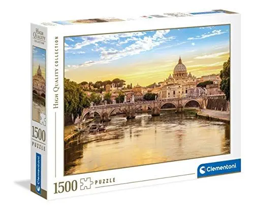 Produktbild: Clementoni 31819 Rom – Puzzle 1500 Teile ab 9 Jahren, buntes Erwachsenenpuzzle mit kräftigen Farben, Geschicklichkeitsspiel für die ganze Familie, schöne Geschenkidee