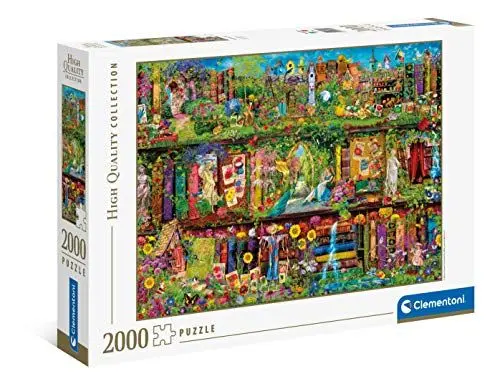 Produktbild: Clementoni 32567 Das Garten-Regal – Puzzle 2000 Teile, Geschicklichkeitsspiel für die ganze Familie, farbenfrohes Legespiel, Erwachsenenpuzzle ab 10 Jahren