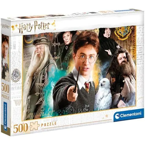 Produktbild: Clementoni 35083 Harry Potter – Puzzle 500 Teile ab 9 Jahren, buntes Erwachsenenpuzzle mit kräftigen Farben, Geschicklichkeitsspiel für die ganze Familie, schöne Geschenkidee