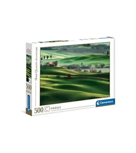 Produktbild: Clementoni 35098 Hügellandschaft in der Toskana – Puzzle 500 Teile, Geschicklichkeitsspiel für die ganze Familie, Erwachsenenpuzzle ab 14 Jahren