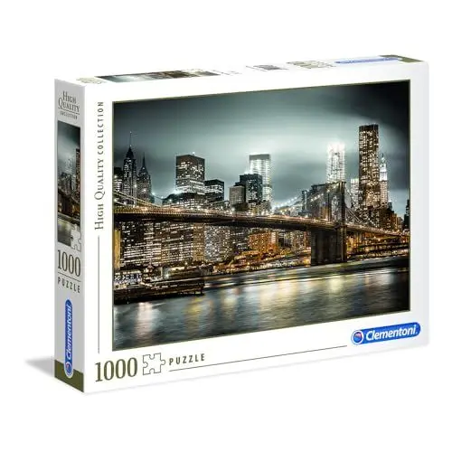 Produktbild: Clementoni 39366 New York Skyline – Puzzle 1000 Teile ab 9 Jahren, buntes Erwachsenenpuzzle mit kräftigen Farben, Geschicklichkeitsspiel für die ganze Familie, schöne Geschenkidee