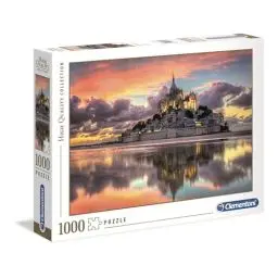 Produktbild: Clementoni 39367 Der wunderschöne Mont Saint-Michel – Puzzle 1000 Teile, Geschicklichkeitsspiel für die ganze Familie, Erwachsenenpuzzle ab 14 Jahren