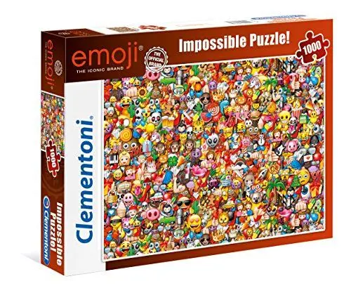 Produktbild: Clementoni 39388 EMOJI – 1000 Teile, Impossible Puzzle, Geschicklichkeitsspiel für die ganze Familie, farbenfrohes Legespiel, Erwachsenenpuzzle ab 14 Jahren, 6