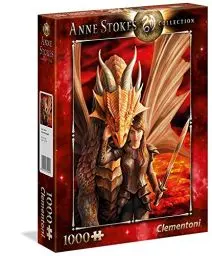 Produktbild: Clementoni 39464 Innere Stärke – Puzzle 1000 Teile, Anne Stokes Collection, herausforderndes Geschicklichkeitsspiel für die ganze Familie, Erwachsenenpuzzle ab 9 Jahren