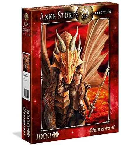 Produktbild: Clementoni 39464 Innere Stärke – Puzzle 1000 Teile, Anne Stokes Collection, herausforderndes Geschicklichkeitsspiel für die ganze Familie, Erwachsenenpuzzle ab 9 Jahren