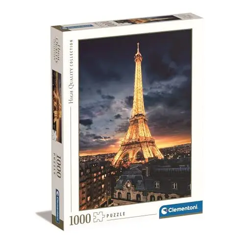Produktbild: Clementoni 39514 Eiffel-Turm – Puzzle 1000 Teile, Geschicklichkeitsspiel für die ganze Familie, buntes Legespiel, Erwachsenenpuzzle ab 14 Jahren