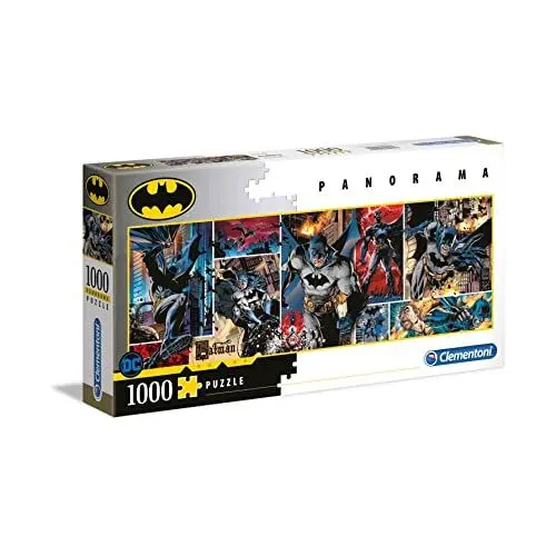 Produktbild: Clementoni 39574 Batman – Puzzle 1000 Teile, Panorama Puzzle, farbenfrohes Legespiel für die ganze Familie, Erwachsenenpuzzle ab 9 Jahren