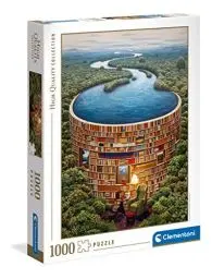 Produktbild: Clementoni 39603 Bibliodame – Puzzle 1000 Teile ab 9 Jahren, buntes Erwachsenenpuzzle mit kräftigen Farben, Geschicklichkeitsspiel für die ganze Familie, schöne Geschenkidee