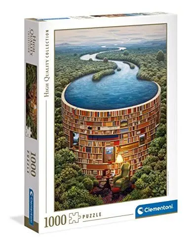Produktbild: Clementoni 39603 Bibliodame – Puzzle 1000 Teile ab 9 Jahren, buntes Erwachsenenpuzzle mit kräftigen Farben, Geschicklichkeitsspiel für die ganze Familie, schöne Geschenkidee