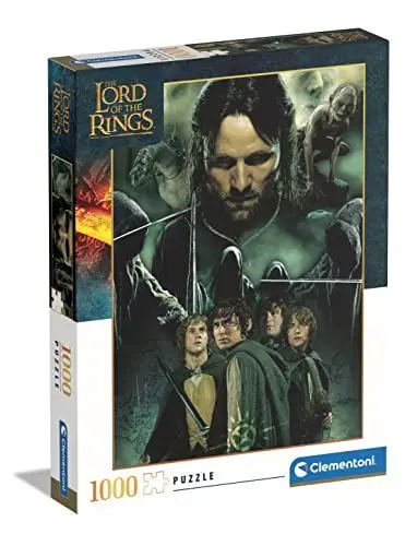 Produktbild: Clementoni - 39738 - Puzzle The Lord of The Rings, Puzzle 1000 Teile Für Erwachsene Und Kinder 10 Jahren, Geschicklichkeitsspiel Für Die Ganze Familie