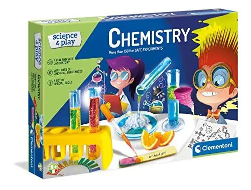 Produktbild: Clementoni - Wissenschaft und Spiel – Chemielabor und Experimentier-Set für Kinder ab 8 Jahren, 61726, Mehrfarbig, 6 x 27,8 x 41,8