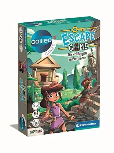 Produktbild: Clementoni Galileo Escape Game - Die Prüfungen im Parthenon - Escape Spiel für Kinder ab 8 Jahren - Gesellschaftsspiel & Familienspiel 59335