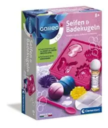 Produktbild: Clementoni Galileo Lab Seifen und Badekugeln - Spielzeug für Kinder ab 8 Jahren mit bunten Seifen, duftender Badezusatz & sprudelnde Badebomben zum Selbstmachen von Clementoni 59013