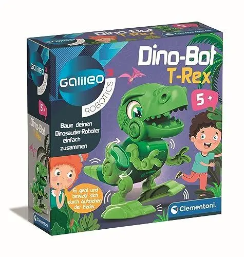 Produktbild: Clementoni Galileo Robotics DinoBot T-Rex - Dinosaurier Modellbausatz, Spielzeug Roboter für Kinder ab 5 Jahren, 59324