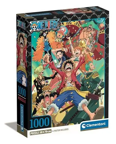Produktbild: Clementoni One Piece Puzzle 1000 Teile mit Poster - Legespiel für Manga & Anime Fans - für Erwachsene und Kinder ab 9 Jahren, 39921