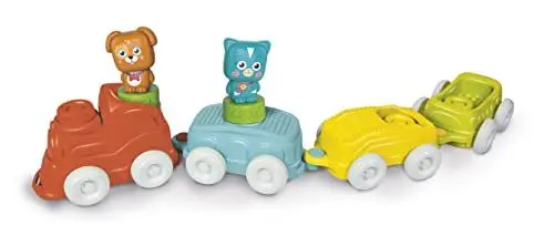 Produktbild: Clementoni Soft Clemmy Sensorischer Tier-Zug - Mit weichen Bausteinen & Tier-Figuren für Babys & Kleinkinder ab 6 Monaten - Sensorik Spielzeug 17424 Amazon Exclusive