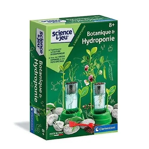 Produktbild: Clementoni Wissenschaft und Spiel – Botanik und Hydrokultur, Kunststoff, Mehrfarbig, 15 x 5,5 x 21 cm