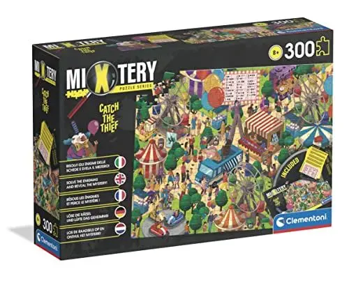 Produktbild: Clementoni - 21712 - Mystery Puzzle Catch The Thief - Puzzle Mit 300 Teile - Puzzle Für Kinder Ab 8 Jahren, Made In Italy