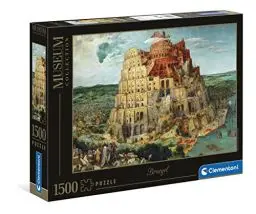 Produktbild: Clementoni - 31691 - Museum Collection Puzzle - Babel Tower - Puzzle 1500 Teile ab 14 Jahren, Erwachsenenpuzzle mit Wimmelbild, Geschicklichkeitsspiel für die ganze Familie, Medium