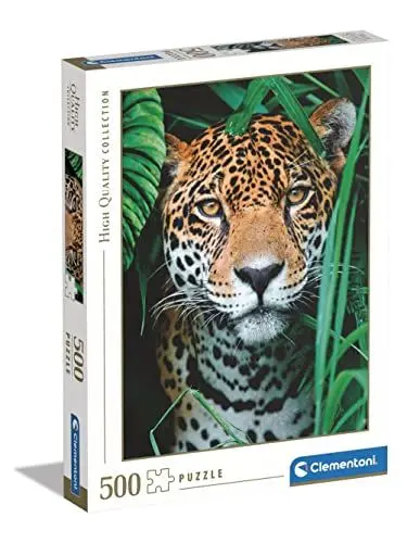 Produktbild: Clementoni - 35127 Collection Puzzle - Jaguar In The Jungle - Puzzle 500 Teile ab 14 Jahren, Erwachsenenpuzzle mit Wimmelbild, Geschicklichkeitsspiel für die ganze Familie