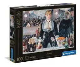 Produktbild: Clementoni - 39661 - Museum Collection Puzzle - Bar Folie Bergers - Puzzle 1000 Teile für Erwachsene und Kinder ab 10 Jahre, herausforderndes Geschicklichkeitsspiel für die ganze Familie