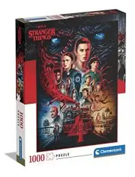 Produktbild: Clementoni - 39686 - Puzzle Stranger Things - 1000 Teile Für Erwachsene Und Kinder Ab 10 Jahre, Geschicklichkeitsspiel Für Die Ganze Familie