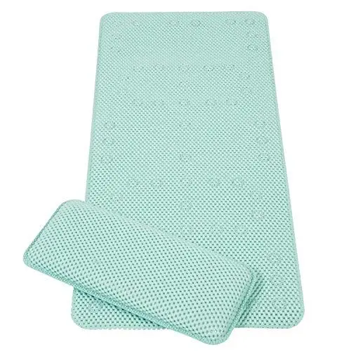 Produktbild: Clevamama Badematte mit Kniekissen 91x43cm, Aqua