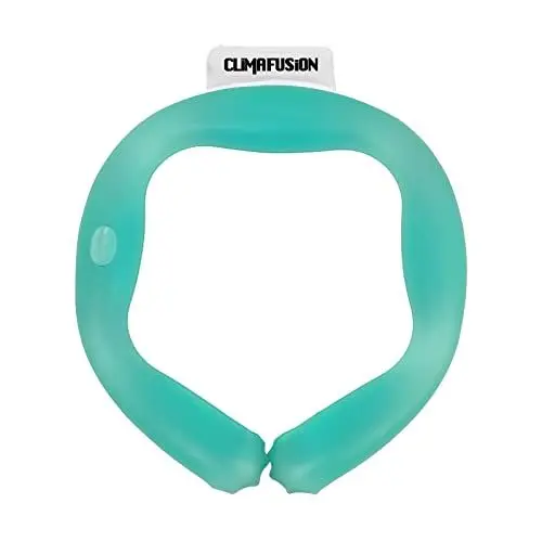 Produktbild: Climafusion Halskühlschlauch, Nackenkühler Ergonomisch Grün, Kühlung unter 15°C, Neck Cooler funktiert als Nackenventilator für Laufen Radsport Outddor