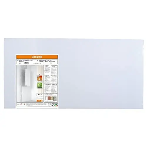 Produktbild: CLIMAPOR Energiespar-Dämmplatte grundiert, weiß, 1 x 0,5 m x 7 mm, 4 Packstücke (= 16 qm), Innenraum-Dämmung
