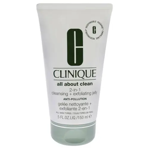 Produktbild: Clinique All About Clean 2-in-1 Cleansing + Exfoliating Jelly Anti-Pollution Reinigungsgel, 150 ml