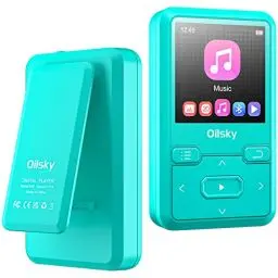 Produktbild: Clip MP3 Player Bluetooth 5.0, Tragbare Musik-Player mit 32GB internen Speicher, UKW-Radio, E-Book, Schrittzähler, Sprachaufzeichnung und Unterstützung für bis zu 128 GB TF/Micro SD-Karte