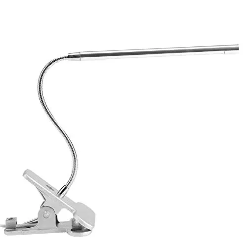 Produktbild: aqxreight Clip-LED-Tischlampe mit Einstellbarer Helligkeit, Leseleuchte für Büro und Schlafzimmer (SILVER)