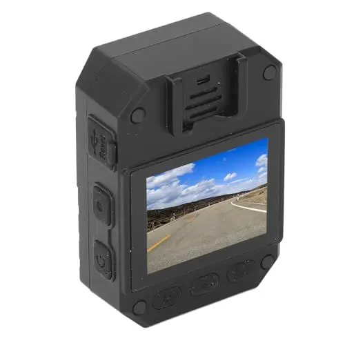 Produktbild: Clip-On-Kamera, Strafverfolgungskamera, 4K-Video, 2-Zoll-TFT-Farbbildschirm, Nachtsicht-Bewegungserkennungs-Camcorder mit Clip für Erkundungen Im Freien
