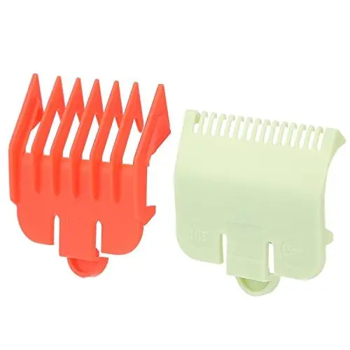 Produktbild: Clipper Guards Schneidführungen, komplettes Zubehör Haarschneide-Führungskämme Einfache Positionierung für Friseursalon(rot und grün)