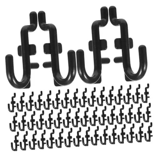 Produktbild: CLISPEED Pegboard-haken Robuster Werkzeug-organizer Modulare Wandaufbewahrung für Garage Werkstatt Waschküche 100 Stück