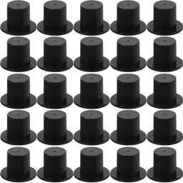 Produktbild: CLISPEED 100 Stück Mini Zylinder Hüte Schwarz 23x16mm Für DIY Kunsthandwerk - Weihnachten - Schneemann Dekoration Zylinder Bastelbedarf