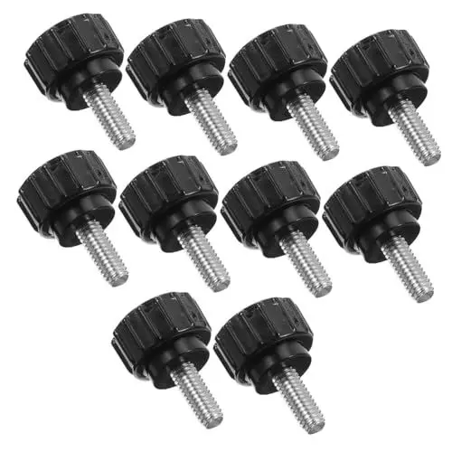 Produktbild: CLISPEED Vielseitige Runde Rändelschrauben X 10 Mm Flügelschraubenbolzen Mit Abs-griff Für Den Täglichen Gebrauch Und Austausch