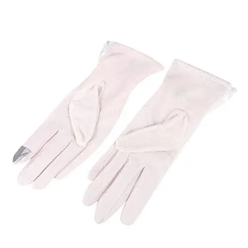 Produktbild: CLISPEED Atmungsaktive Handschuhe Aus Eisseide Sonnenschutzmanschetten Nicht Berührungsempfindliche Handschuhe Kühlende Ärmel Handbedeckung Uv-beige