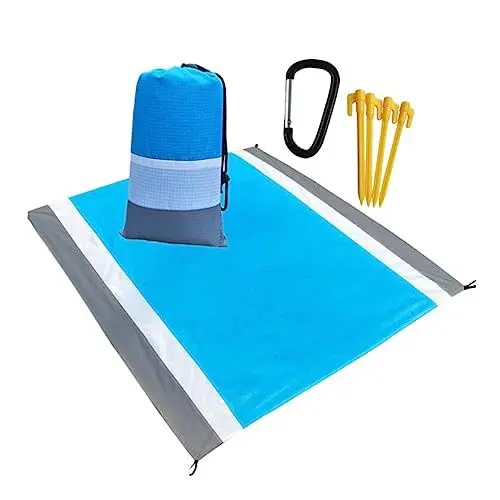 Produktbild: CLISPEED 2-teiliges Picknickdecken-set Aus Fleece Tragbare Strandmatte für Den Außenbereich Mehrzweck-campingkissen Tragetasche